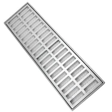 Imagem de 15x50 Ralo Alumínio com Suporte e Tela Sem Cantos Cortantes - FICONE &