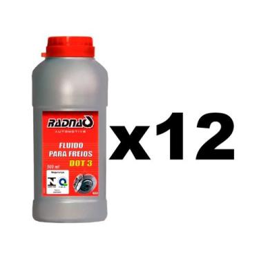 Imagem de Fluido De Freio Dot 3 500ml - Radnaq - 12 Unidades