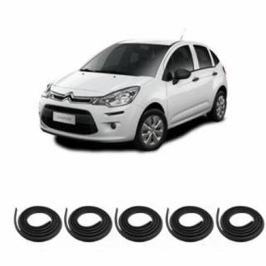 Imagem de Kit Borracha Vedação Das 4 Portas + Borracha Do Porta Malas C3 GI/GII 