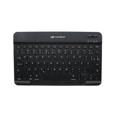 Imagem de Teclado Mini C3Tech KBT40BK Bluetooth Até 10m Preto
