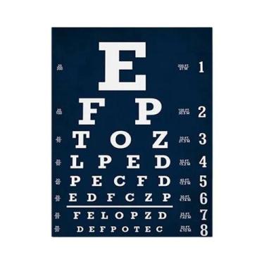 Imagem de Pôster Gráfico De Teste De Visão Snellen, Quadro De Optometria, Pintur