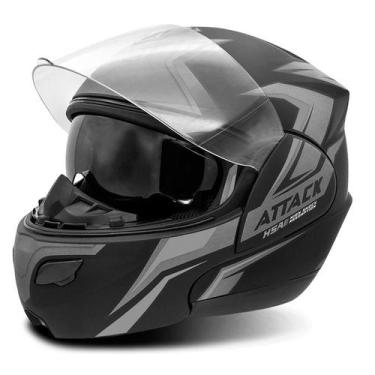 Imagem de Capacete Moto Pro Tork Escamoteável Robocop New Attack Viseira Interna
