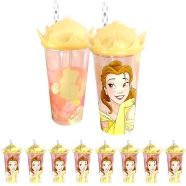 Imagem de Kit 10 Copos Princesa Bela para Festa Decoração Lembranças - Plasútil,