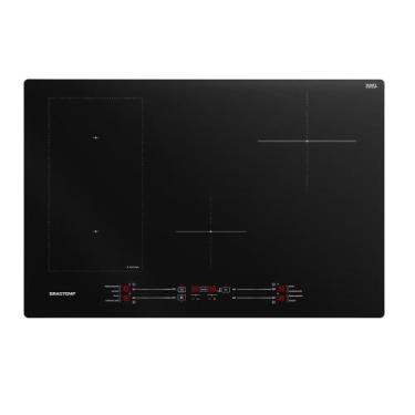 Imagem de Cooktop de Indução Brastemp 4 Bocas BDJ77BE, Preto, 220V