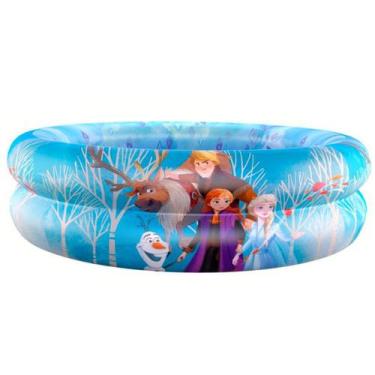 Imagem de Piscina Frozen Inflavel Redonda Elsa Anna Olaf Disney 100 L - Etitoys,