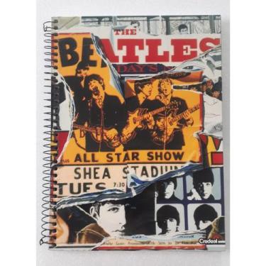 Imagem de Caderno universitário 1 materia 80 folhas The Beatles Credeal
