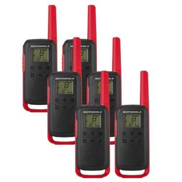 Imagem de Kit com 3 Pares de Rádio Comunicador Motorola T210BR Talkabout Até 35k