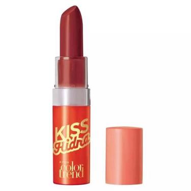 Imagem de Batom Kiss Hidra Color Trend - Avon, Vermelho Café