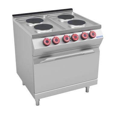 Imagem de Fogão Elétrico de Piso 4 Bocas Tramontina Fogão com Forno 80L Aço Inoxidável Inox 380V