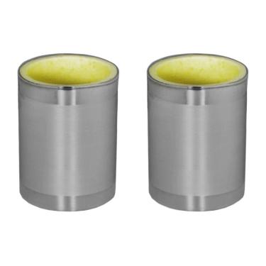 Imagem de Porta Cerveja de Lata Jogo 2 Peças com Isopor Alumínio Repuxado para Bebidas Geladas Continental
