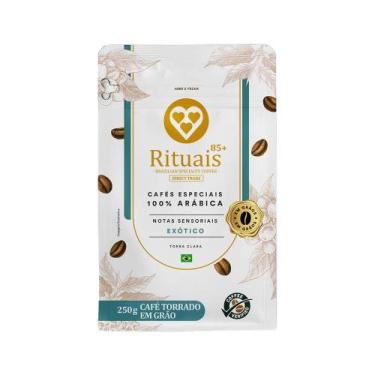 Imagem de Café Torrado em Grãos Rituais Exótico 3 Corações Pacote 250g
