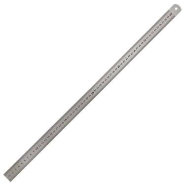 Imagem de Régua Escala De Aço Inox Graduada 60cm (24") x 25,4mm ( 1") x 0,4mm - 