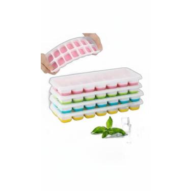Imagem de Forma de Gelo com Tampa 14 Cubos Grande - Congratulations Store