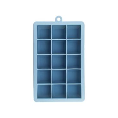 Imagem de Forma de Gelo de Silicone - 15 Cubos Oikos AZUL, Azul
