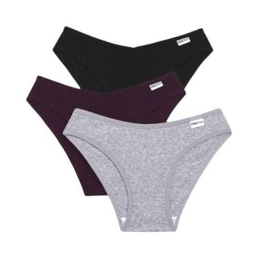 Imagem de Conjunto De Calcinhas Sexy De Algodão Para Mulheres M-XXL, Roupas Ínti