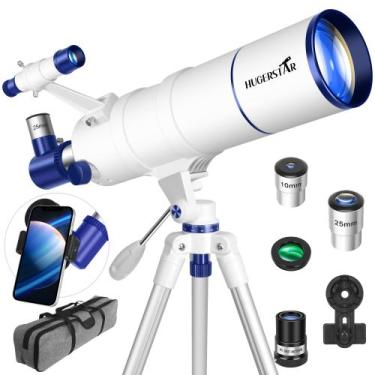 Imagem de Telescópio Refrator HUGERSTAR com Abertura de 90 mm e Distância Focal 