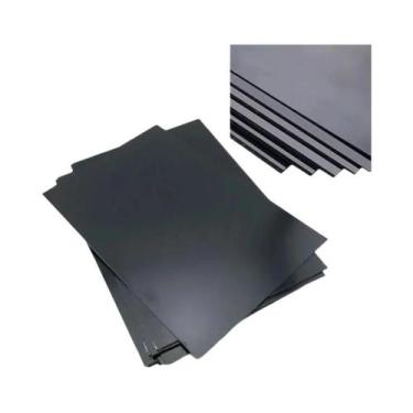 Imagem de Placa De Plástico ABS Preta Para Modelagem DIY, Material Para Peças De