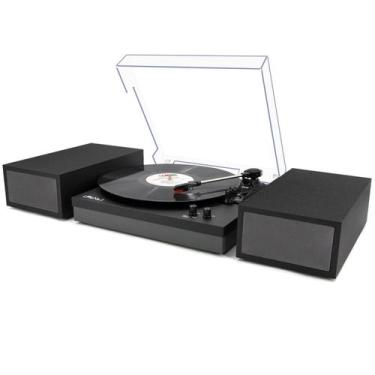 Imagem de Reprodutor de Discos LP Vintage No.1 com Alto-Falantes Duplos - Cinza 