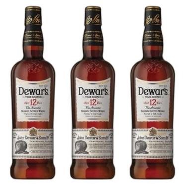 Imagem de Kit 03 Whisky Dewars 12 Anos 750 Ml