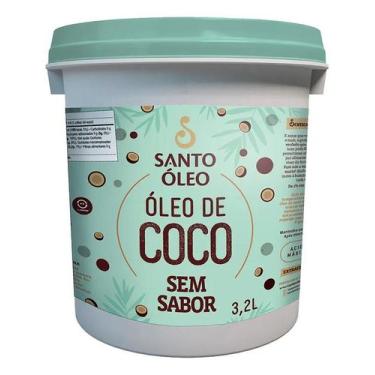Imagem de Óleo De Coco Sem Sabor Balde 3,2 - Santo Óleo - Congratulations Store