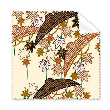 Imagem de Pintura de cultura japonesa marrom pano de limpeza de tela de telefone limpador de óculos 5 peças