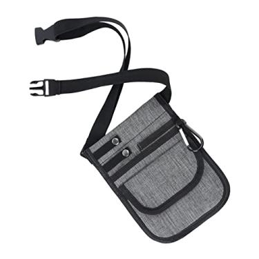 Imagem de Newmind Bolsa Organizadora Nurse Fanny Pack Tool Belt Bag Holder Small Storage Utilitário Hip Bag para Cuidados de Enfermagem Canetas Femininas Masculinas, Cinza Escuro