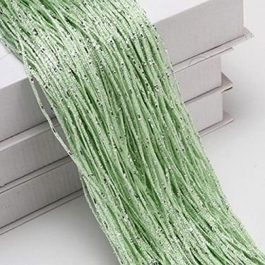 Imagem de Cortina de Corda de 1x2m Cortinas Brilhantes Borla Linha Cortinas Janela Porta Divisor Cortina para Casa Sala de Estar Café Decorações Interiores Valance, Cor 7,100cm x 200cm