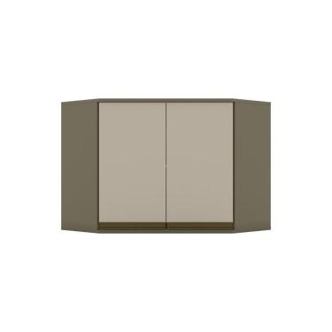 Imagem de Armário Aéreo Canto Oblíquo 02 Portas Connect Henn Duna Com Cristal