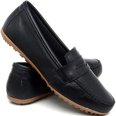 Imagem de Sapato Feminino Mocassim Casual Confortavel Cor:Preto;Tamanho:42;Genero:Feminino