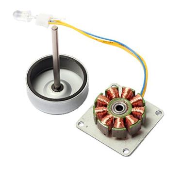 Imagem de CrocSee Micro 3 fases AC Mini gerador de motor sem escova manual modelo científico experimentação de ciência, kit de auxílio de ensino DIY