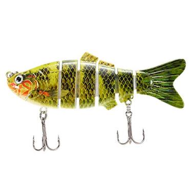 Imagem de Tingpai 10 / 20g Lifelike 6 seções a culadas Swimbait isca de pesca c nkbait isca du gancho de pe e equipamento de pesca