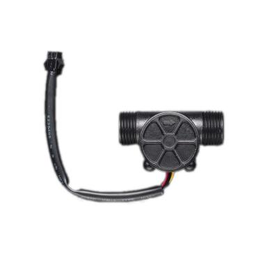 Imagem de Uniquers Medidor de fluxo líquido fluxo de água interruptor sensor de efeito hall medidor de fluxo contador - plástico 1/2" NPS rosqueado