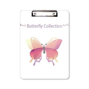 Imagem de Coleção Pink Butterfly Prancheta Pasta Bloco de Escrita Placa A4