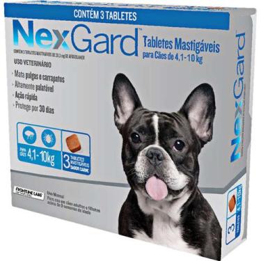 Imagem de Nexgard 28,3 Mg Para Cães De 4,1 A 10 Kg - 3 Tabletes - Boehringer Ing