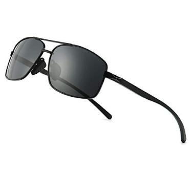 Imagem de Óculos De Sol Masculino Quadrado 100% Polarizado Proteção UV400 Original A2458 Sport