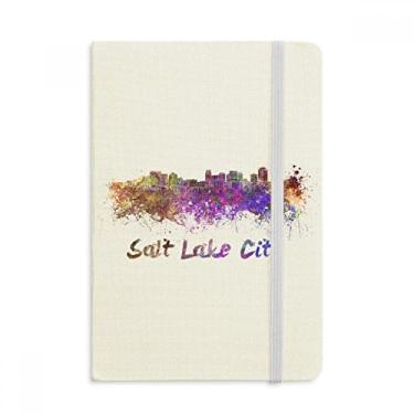 Imagem de Caderno de aquarela Salt Lake City America City, capa dura oficial, diário clássico