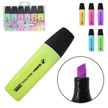 Imagem de Kit 6 Marca Textos Goller Trend Cores Pastéis