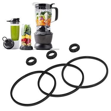 Imagem de Vedação de tampa de borracha de reposição, fácil de instalar e substituir panela instantânea para liquidificador para acessórios de tampa de copo (anel de vedação/6 peças)