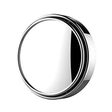 Imagem de Chusui 1PC carro mini espelho redondo espelho retrovisor auxiliar de rotação de 360 ° espelho convexo amplo angular