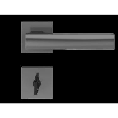Imagem de Fechadura em Zamac Roseta Quadrada 411-55 Banheiro Retro Pado