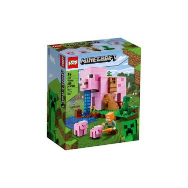 Imagem de Blocos De Montar - Lego Minecraft - A Casa Do Porco Lego Do Brasil