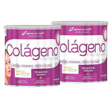 Imagem de Kit 2x Colágeno Hidrolisado C/STEVIA 200GR CT 1 - Body Action (Abacaxi com Hortelã)