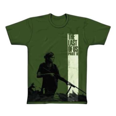 Imagem de Camiseta The Last Of Us Ellie Cor Verde 100% Algodao - Clube Comix