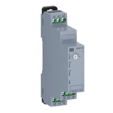 Imagem de Rele Tempo Weg 220v Rtw17-G02-U030Se40 0.3 A 30 Segundos Estrela Triângulo