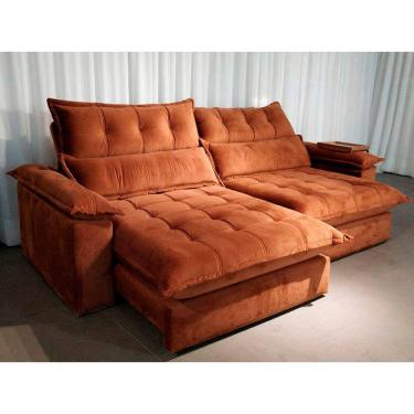 Imagem de Sofá Reclinável Retrátil 2,30m Confortável e Elegante Macae