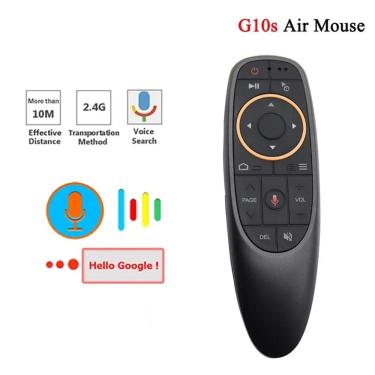 Imagem de Controle remoto de voz do mouse do ar G10S  giroscópio sem fio  aprendizado IR para H96 Max  X88