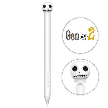 Imagem de Capa protetora NIUTRENDZ Apple Pencil 2ª geração, de caveira de Halloween, silicone, acessórios de revestimento (caveira) LC129-2