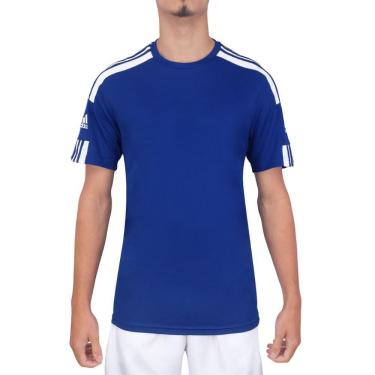 Imagem de Camiseta Adidas Squad 21 Azul e Branca
