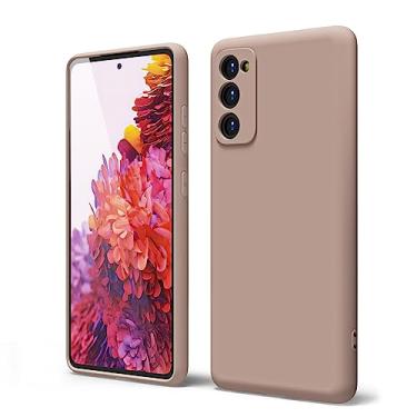 Imagem de oakxco Capa projetada para Samsung Galaxy S20 Fe/Galaxy S20 Fe 5G capa de telefone com aderência de silicone, capa de telefone de gel de borracha macia para mulheres e meninas bonitas, fina e flexível TPU de proteção de 6,5 polegadas, marrom