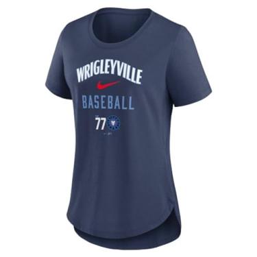 Imagem de Nike Camiseta feminina MLB City Connect Tri-Blend, Azul marino, M